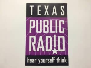 Texas Public Radio sign