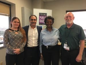 Larry Schlesinger with Texas Public Radio staff