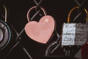 Heart shaped lock