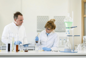 two people working in a laboratory