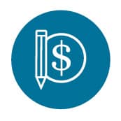 Pencil and Dollar Icon