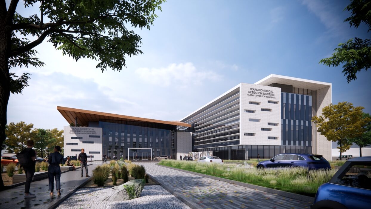 Rendering of the planned Global Center for Bioscience at Texas Biomed