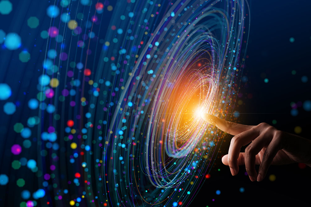 Science and AI stock photo