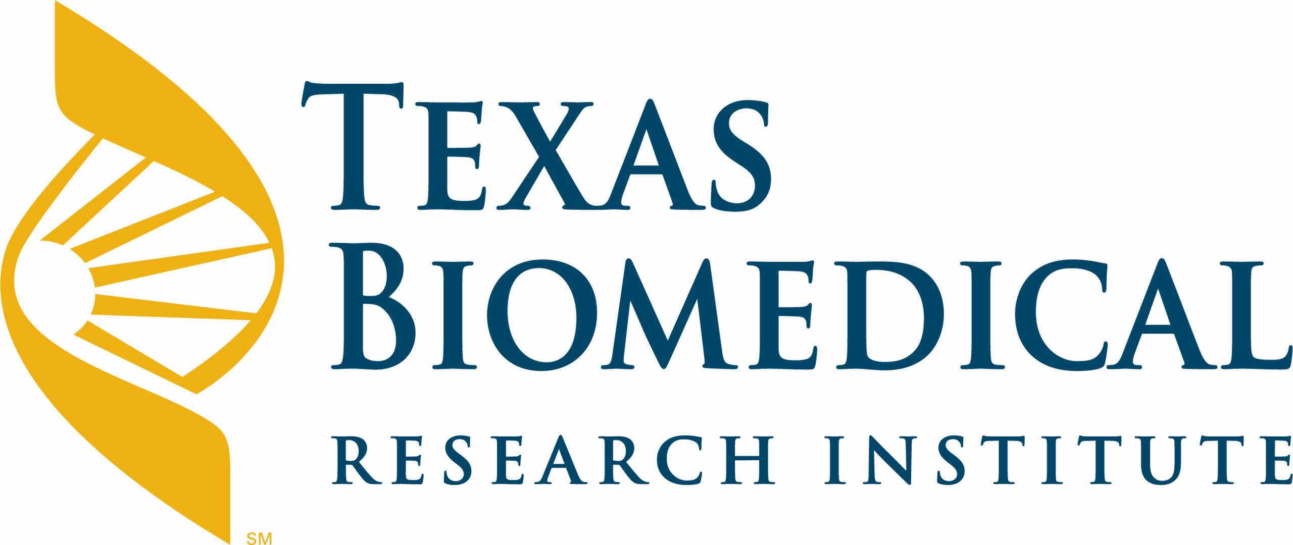 Texas Biomed blue and gold logo
