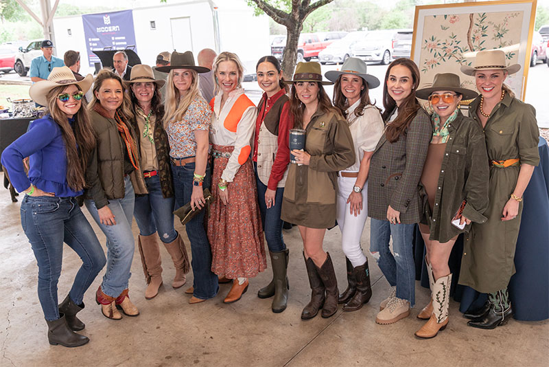 Ladies at the clay shoot